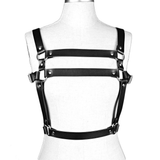 Black PU Leather Body Harness / Hot Belt in BDSM Style Accessories - EVE's SECRETS