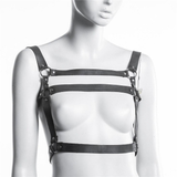 Black PU Leather Body Harness / Hot Belt in BDSM Style Accessories - EVE's SECRETS
