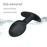 Black Silicone Anal Plug With Metal Ball Inside / Unisex Anus Masturbator / Anal Sex Toys - EVE's SECRETS