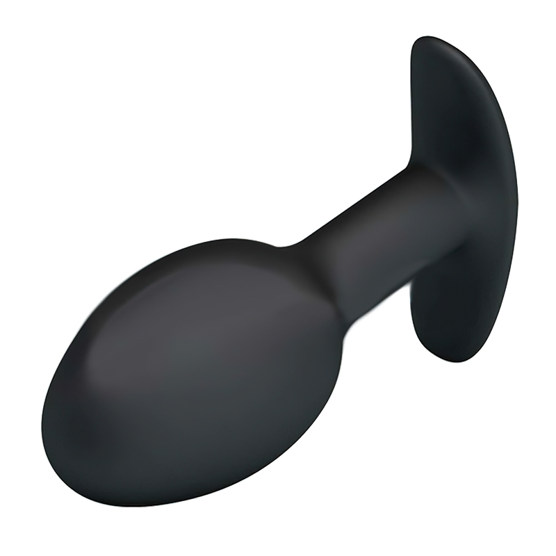 Black Silicone Anal Plug With Metal Ball Inside / Unisex Anus Masturbator / Anal Sex Toys - EVE's SECRETS