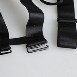 Black Strappy Cage Bra Body Harness / Crop Tops Accessories in Gothic Fetish Style - EVE's SECRETS