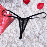 Black Women's Wetlook Panties / Female Mesh Open Butt G-string Bikini / Sexy Ladies Underwear - EVE's SECRETS