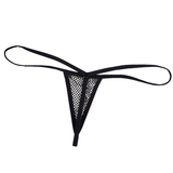 Black Women's Wetlook Panties / Female Mesh Open Butt G-string Bikini / Sexy Ladies Underwear - EVE's SECRETS