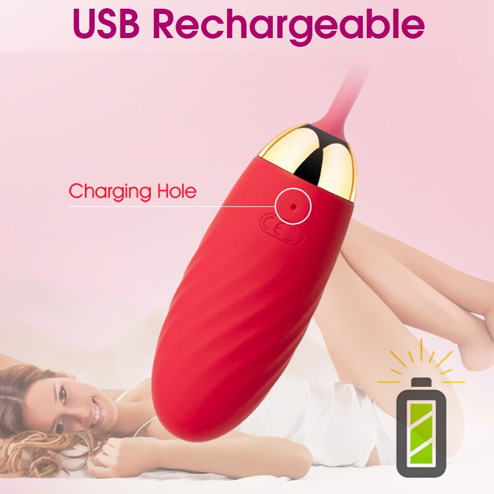Bluetooth APP Remote Control Bullet Vibrator / Erotic Silicone Vaginal Ball Vibrating Toys for Women - EVE's SECRETS