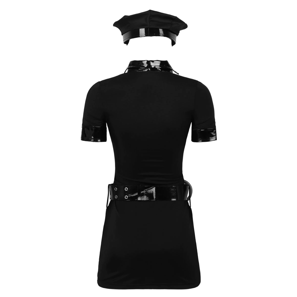 Bodycon Mini Dress Police Officer Cosplay Women Costume / Halloween Costume With Hat And Cuffs - EVE's SECRETS