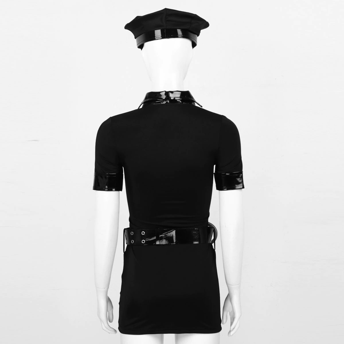 Bodycon Mini Dress Police Officer Cosplay Women Costume / Halloween Costume With Hat And Cuffs - EVE's SECRETS