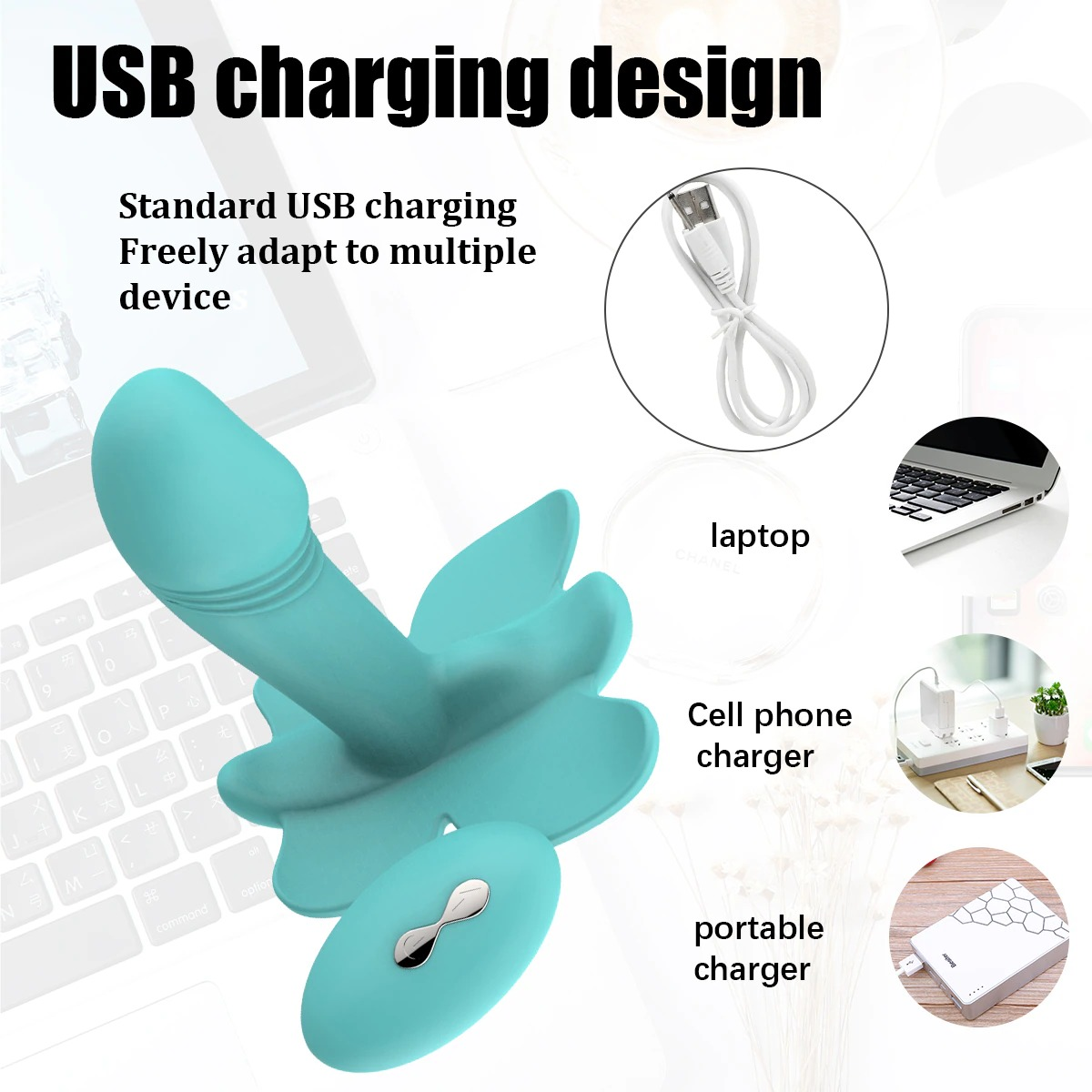 Butterfly Dildo Vibrator for Women / Female Sexy Toy With Wireless Remote Control - EVE's SECRETS