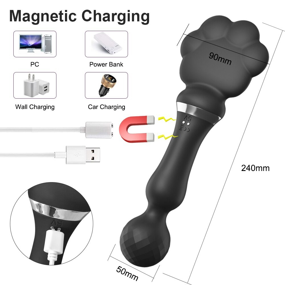 Cat Palm Spanking Electrical Vibrator / Female Magic Wand to Stimulate Clitoris / SexToys for Adults - EVE's SECRETS