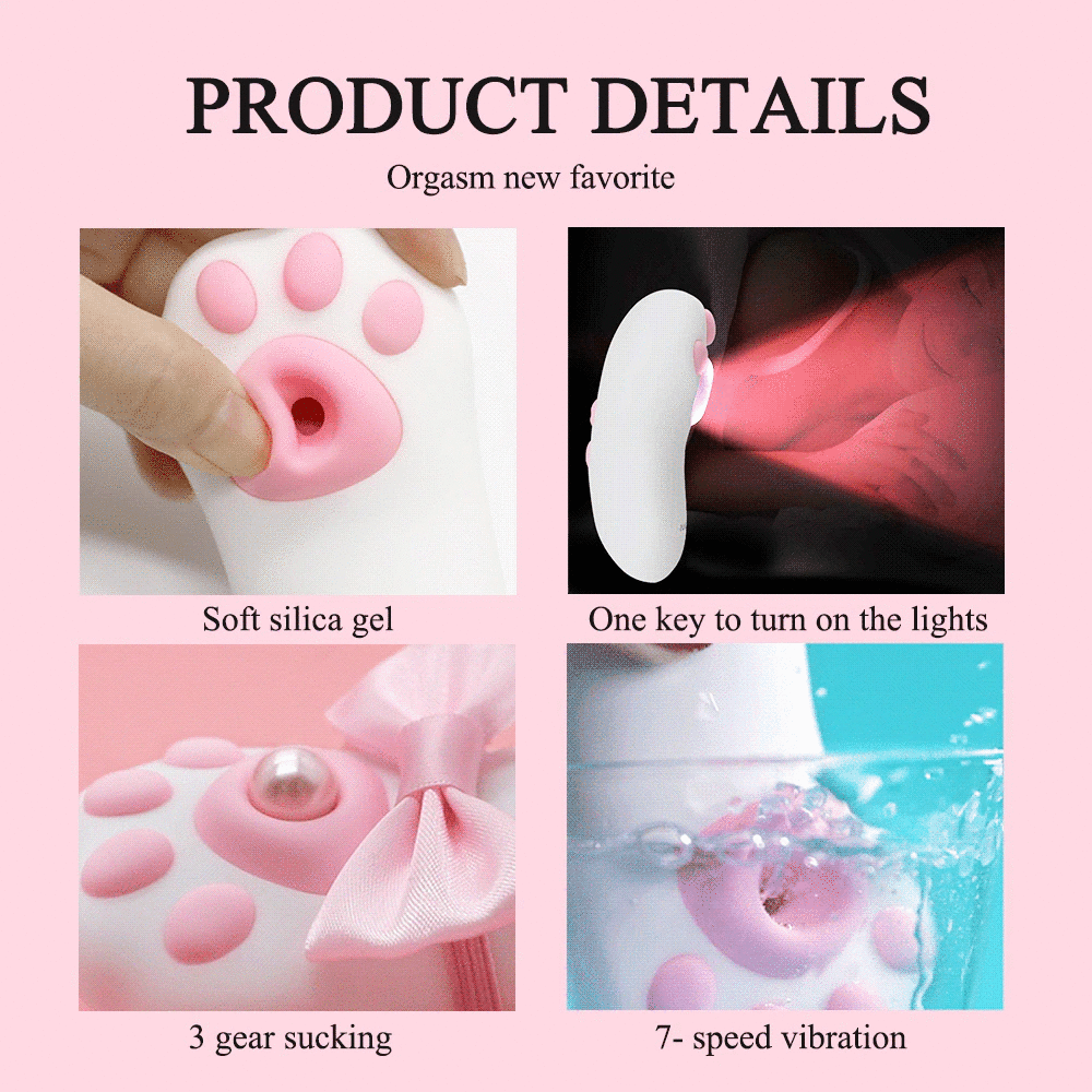 Cat Paw Suction Vibrator / Nipples and Clitoral Stimulator in Original Design - EVE's SECRETS