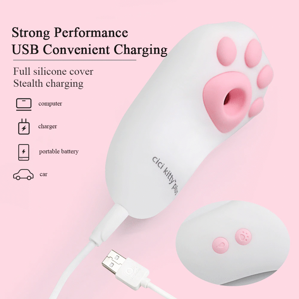 Cat Paw Suction Vibrator / Nipples and Clitoral Stimulator in Original Design - EVE's SECRETS