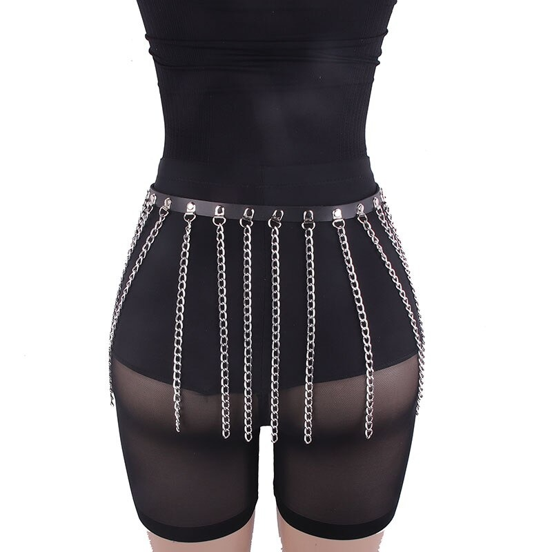 Chain bra top body harness / Chest chain belt / Witch Gothic jewelry accessories - EVE's SECRETS
