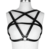 Chest Body Bondage Harness / Black Slim Suspenders Straps / Women Intimate Accessory - EVE's SECRETS