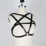 Chest Body Bondage Harness / Black Slim Suspenders Straps / Women Intimate Accessory - EVE's SECRETS