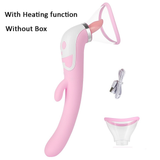 Clitoral Licking Warm Stimulator / Nipples Sucker / Heating Dildo Vibrator for Women - EVE's SECRETS