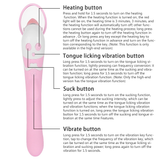 Clitoral Licking Warm Stimulator / Nipples Sucker / Heating Dildo Vibrator for Women - EVE's SECRETS