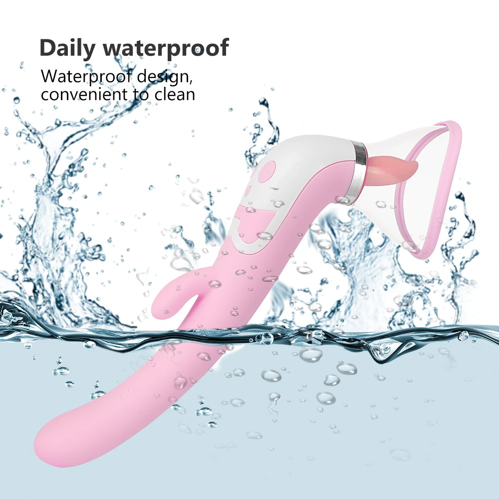 Clitoral Licking Warm Stimulator / Nipples Sucker / Heating Dildo Vibrator for Women - EVE's SECRETS