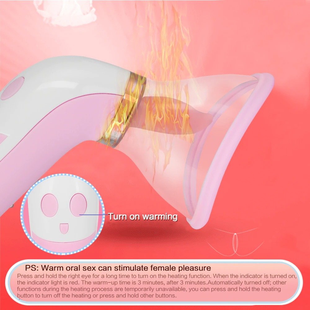 Clitoral Licking Warm Stimulator / Nipples Sucker / Heating Dildo Vibrator for Women - EVE's SECRETS