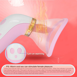 Clitoral Licking Warm Stimulator / Nipples Sucker / Heating Dildo Vibrator for Women - EVE's SECRETS