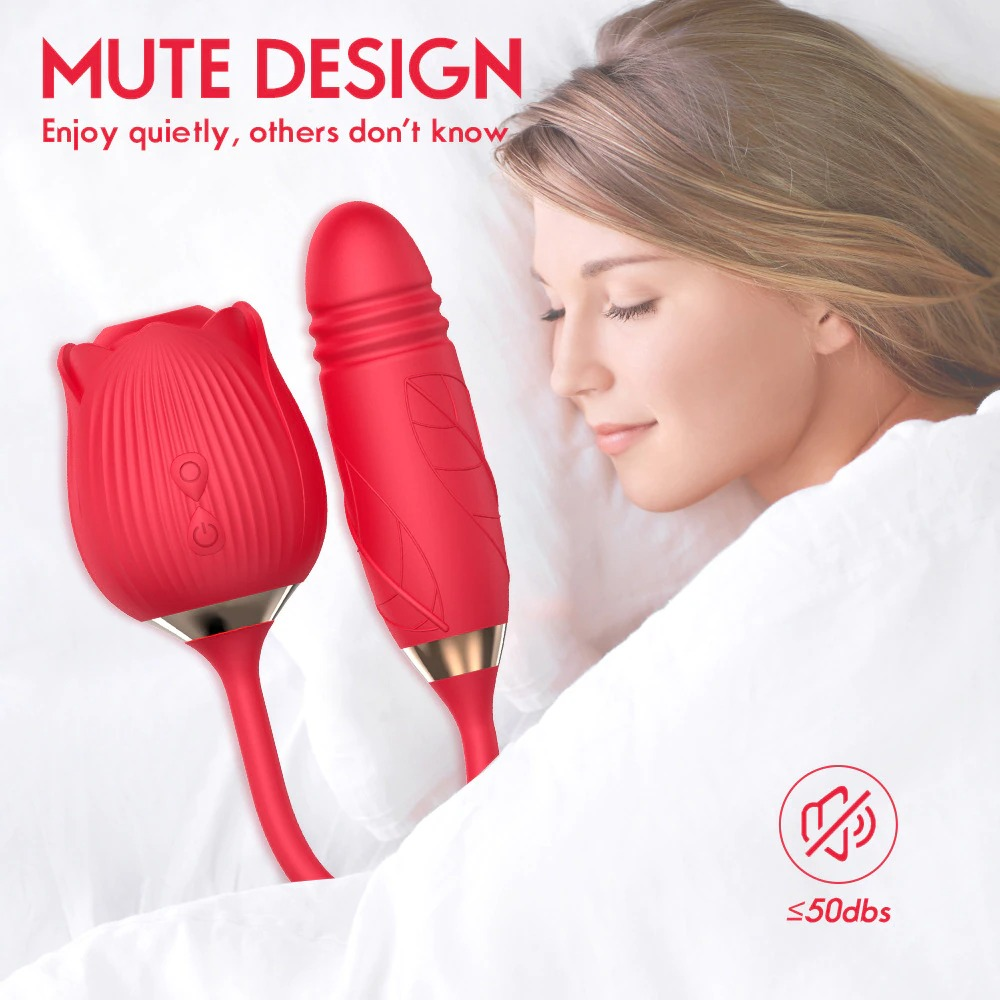 Clitoral Stimulation Vibrator in Form Rose / 10-Speed Shape Suction Vibrators / Women's Sex Toys - EVE's SECRETS