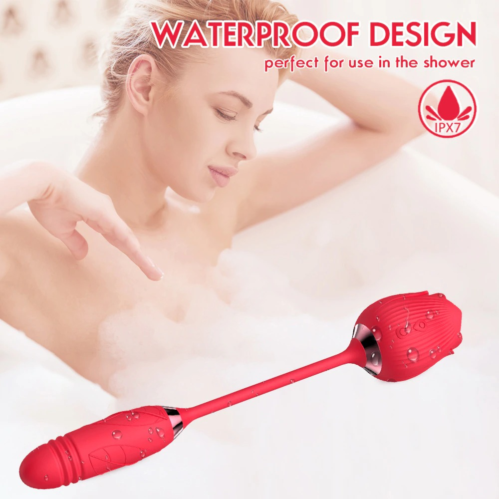 Clitoral Stimulation Vibrator in Form Rose / 10-Speed Shape Suction Vibrators / Women's Sex Toys - EVE's SECRETS