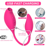 Clitoral Sucking Vibrator With Vibrating Egg / G-spot & Nipples Stimulator / Sex Toys For Women - EVE's SECRETS