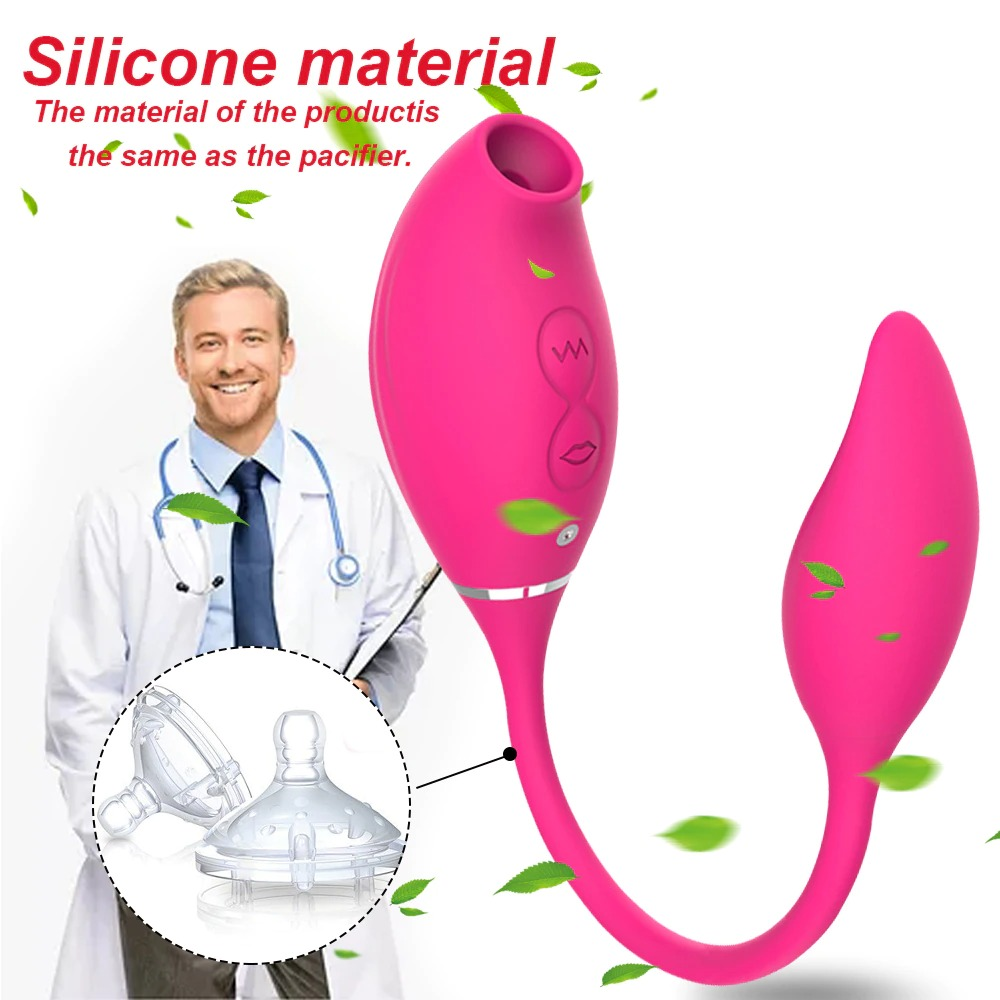 Clitoral Sucking Vibrator With Vibrating Egg / G-spot & Nipples Stimulator / Sex Toys For Women - EVE's SECRETS