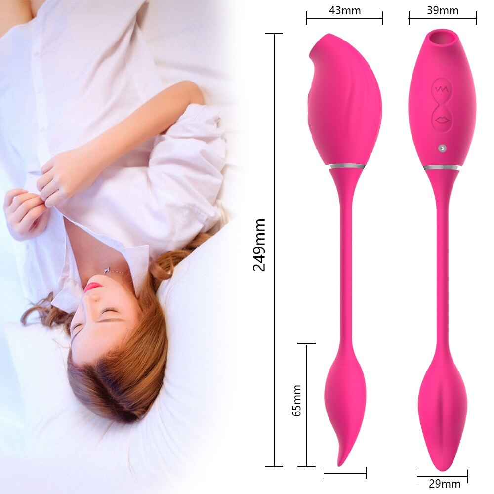 Clitoral Sucking Vibrator With Vibrating Egg / G-spot & Nipples Stimulator / Sex Toys For Women - EVE's SECRETS