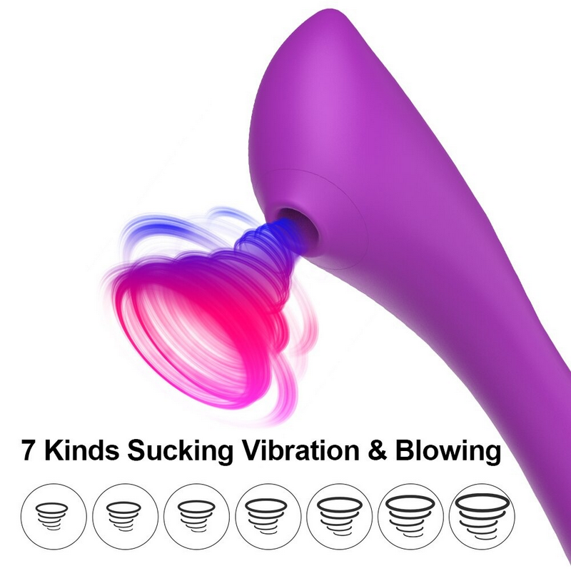 Clitoral Suction and G-Spot Flexible Vibrator / Women's Sex Toys - EVE's SECRETS