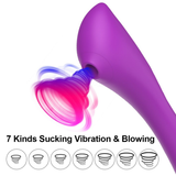 Clitoral Suction and G-Spot Flexible Vibrator / Women's Sex Toys - EVE's SECRETS