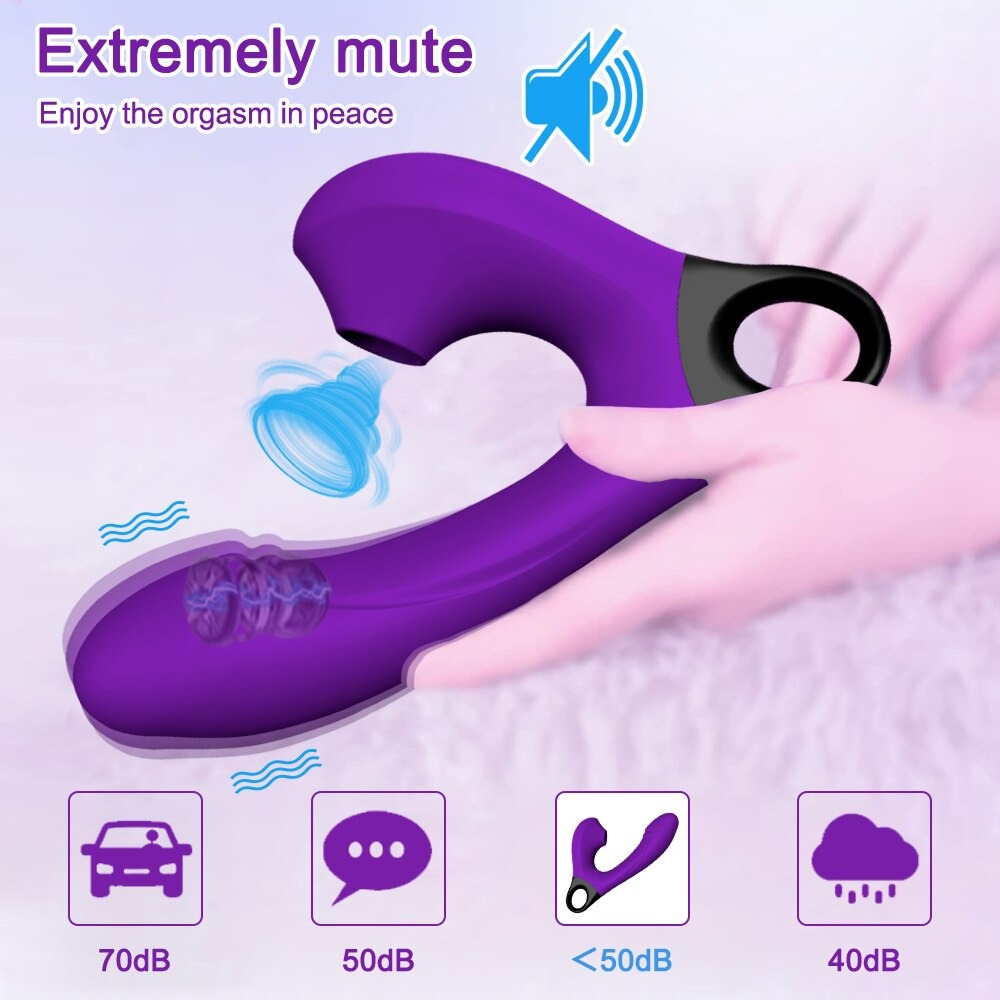 Clitoral Vacuum Stimulator for Ladies / Female Silicone Vibrator / Dildo Sucker Masturbator - EVE's SECRETS