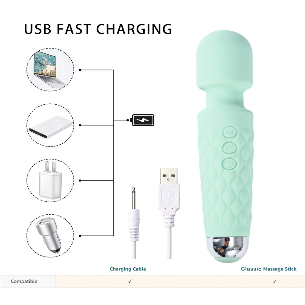 Clitoris G-Spot Mini Vibrator / Usb Charging Handheld Body Massager / Sex Toys for Women - EVE's SECRETS