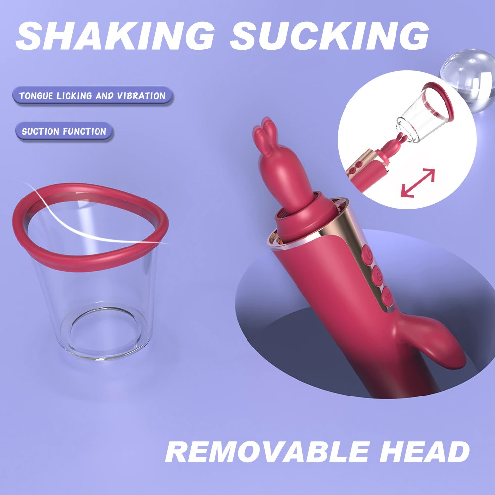 Clitoris Sucker Rabbit Vibrator / Tongue Licking G-Spot Massager / Female Sex Stimulation - EVE's SECRETS
