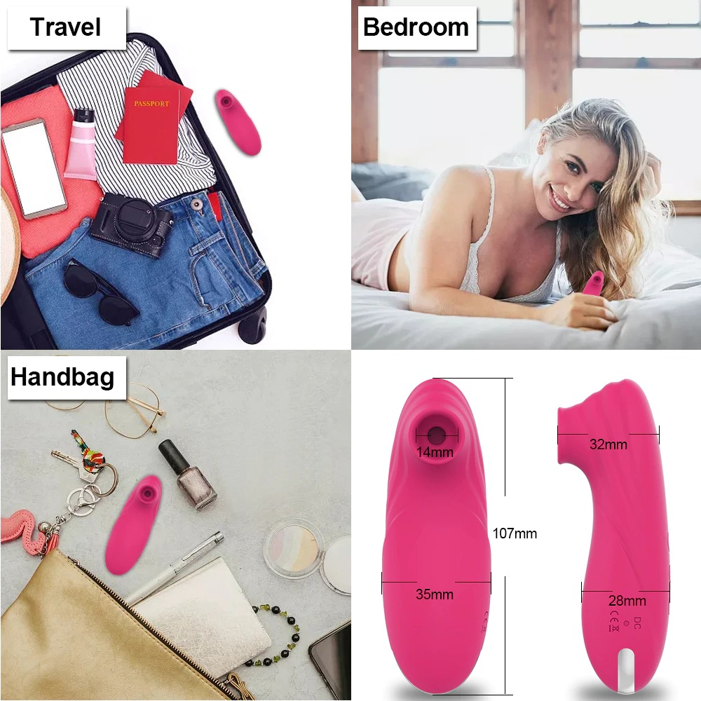 Clitoris Sucker Vibrator / Erotic Suction Stimulator for Women - EVE's SECRETS