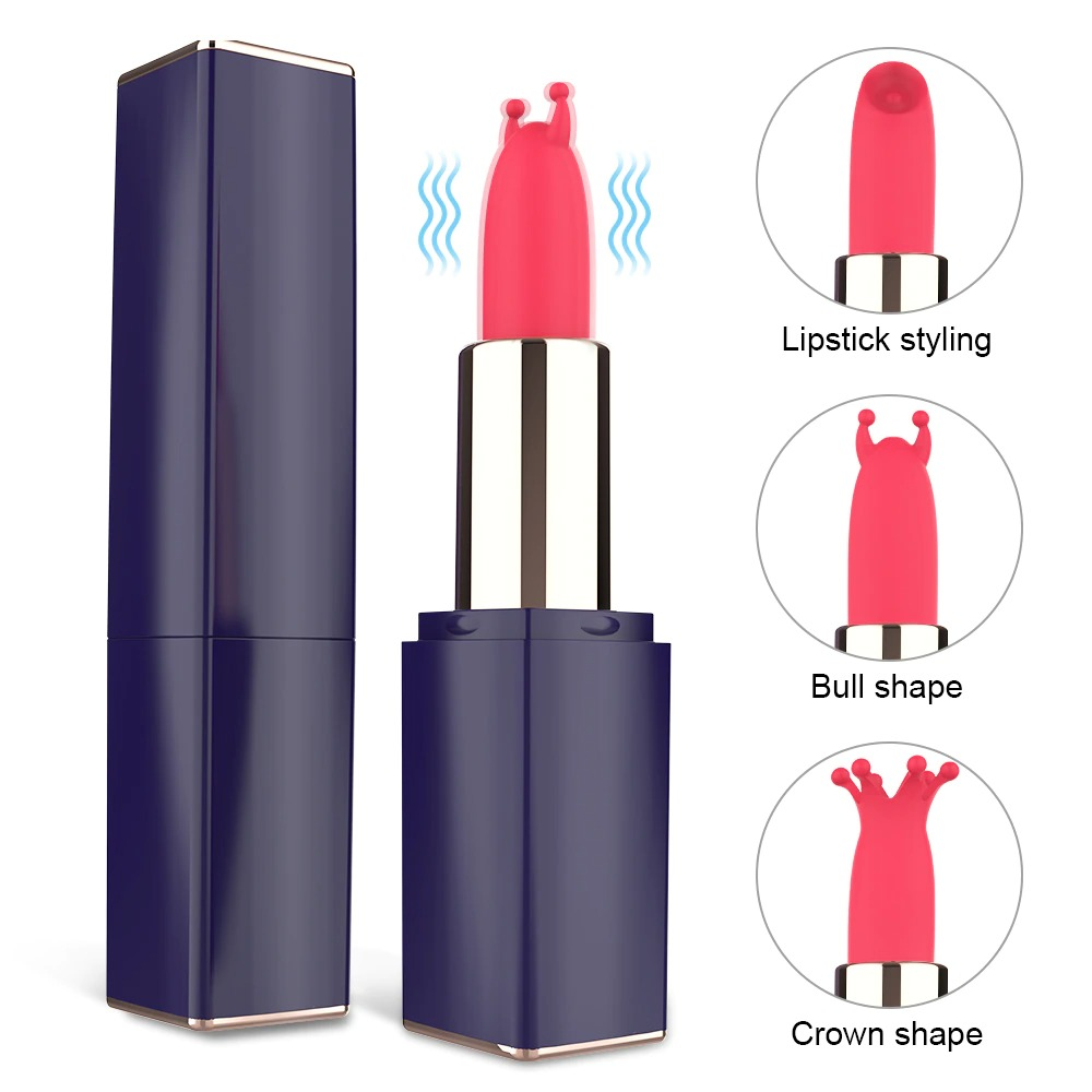 Clitoris Vibrator in Makeup Lipstick form / Female Mini Masturbator / Nipple Sex Toy - EVE's SECRETS
