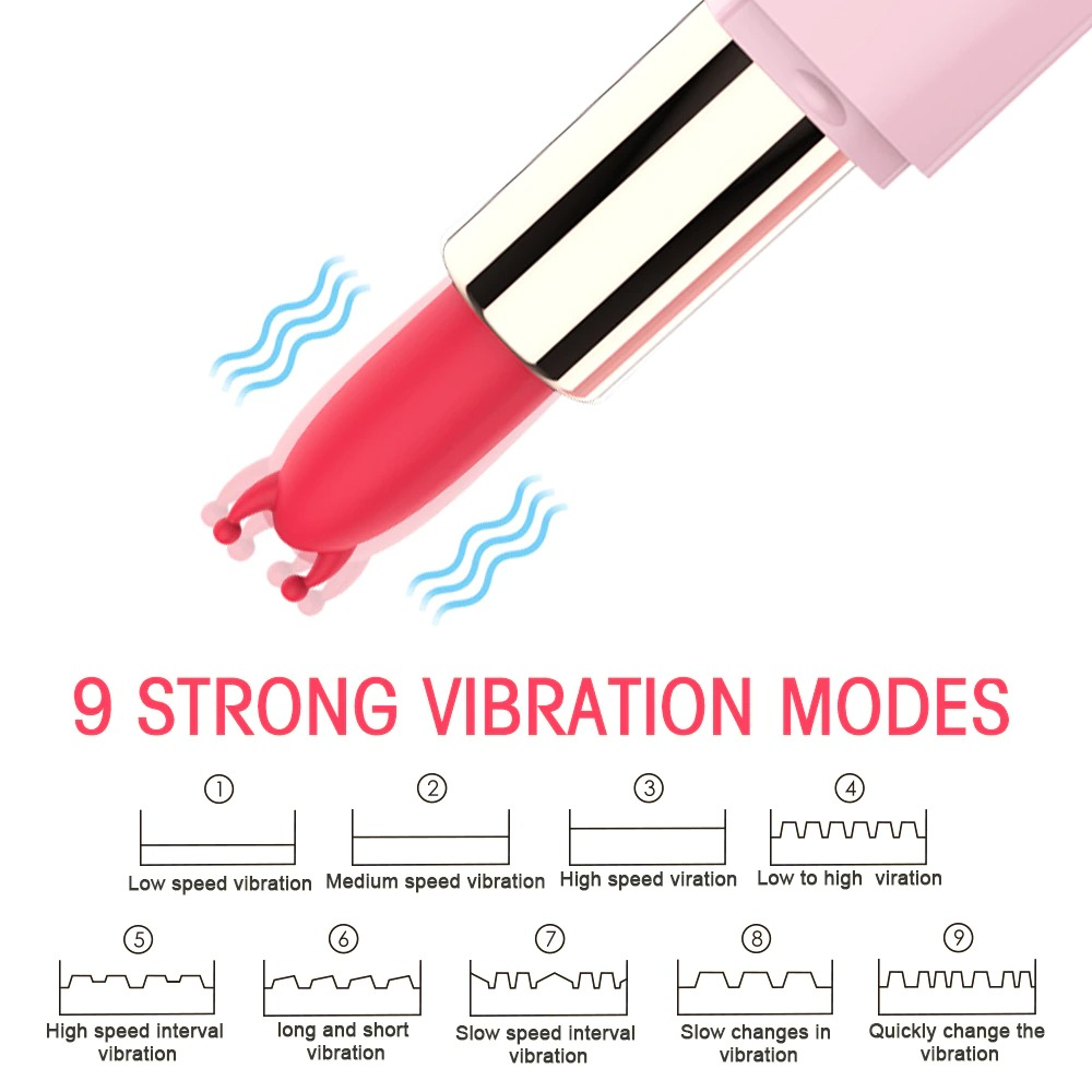 Clitoris Vibrator in Makeup Lipstick form / Female Mini Masturbator / Nipple Sex Toy - EVE's SECRETS