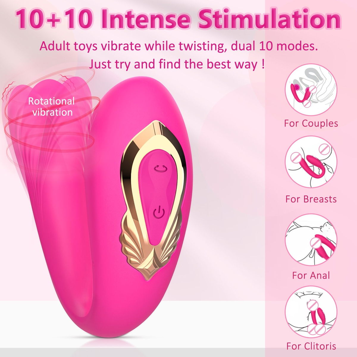 Clitoris Vibrator Stimulator for Women / Female Masturbator with Remote Control - EVE's SECRETS