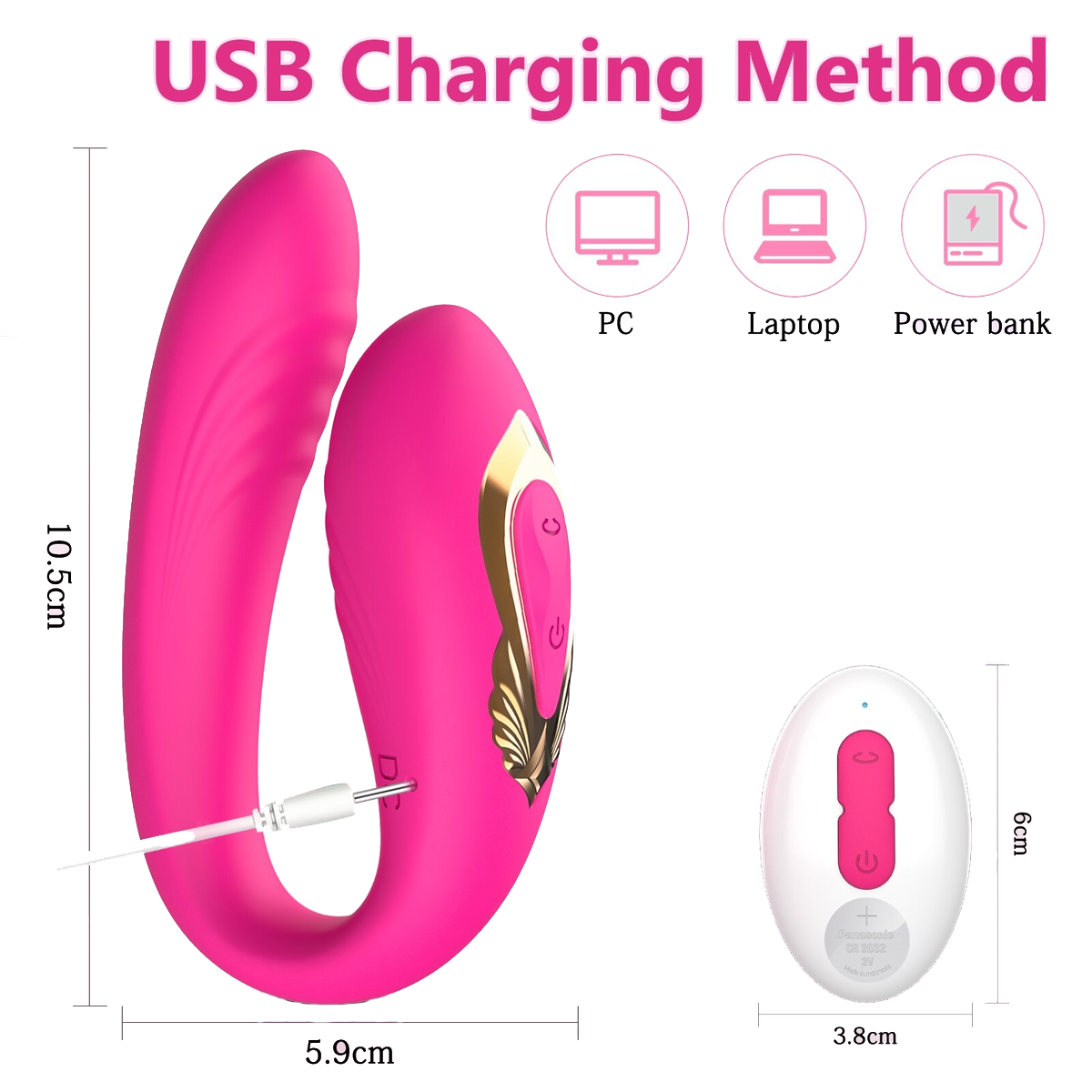 Clitoris Vibrator Stimulator for Women / Female Masturbator with Remote Control - EVE's SECRETS