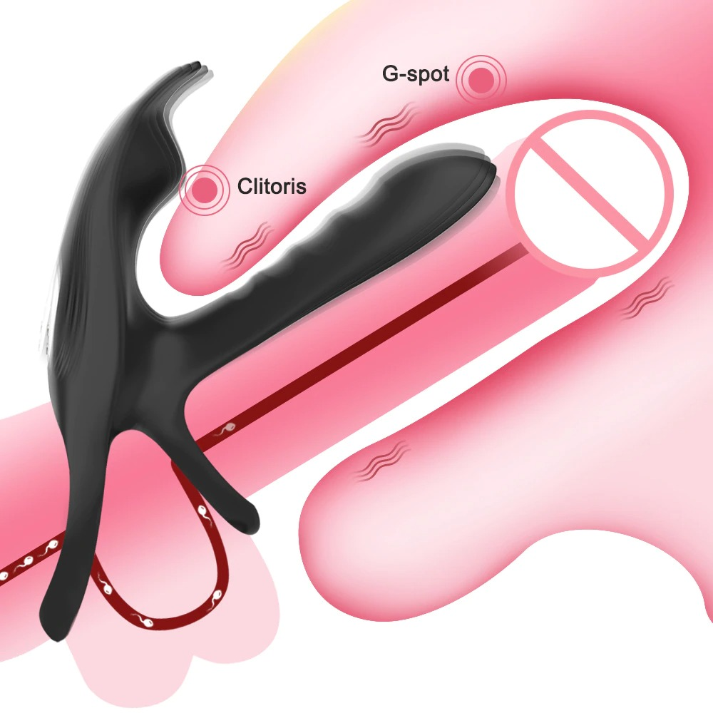 Cock Ring With Control Wireless Remote / Couple Vibrator with Dual Motor / Adult Sexy Toys - EVE's SECRETS