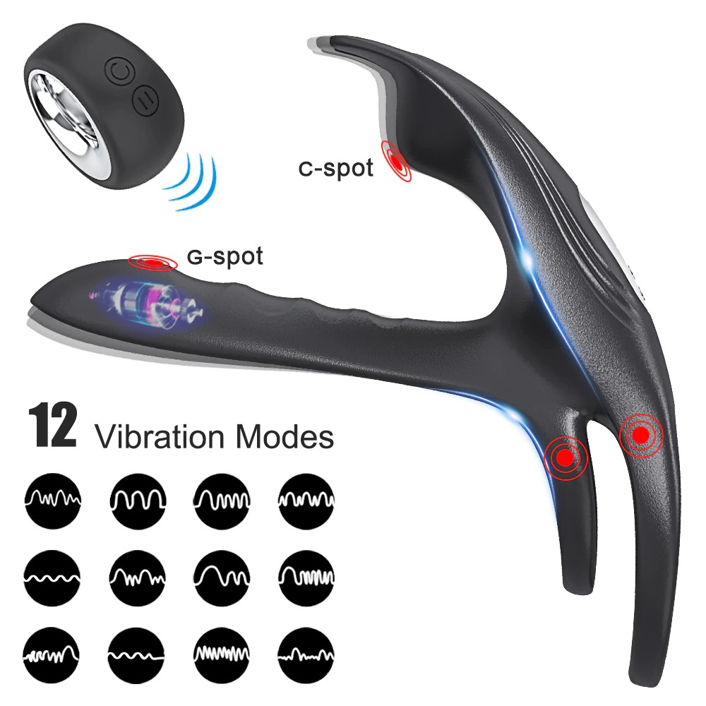 Cock Ring With Control Wireless Remote / Couple Vibrator with Dual Motor / Adult Sexy Toys - EVE's SECRETS