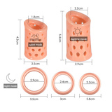 Cock Rings and Sleeves 5Pcs Set / Delay Ejaculation Sex Toys For Men / Foreskin Correction Rings - EVE's SECRETS