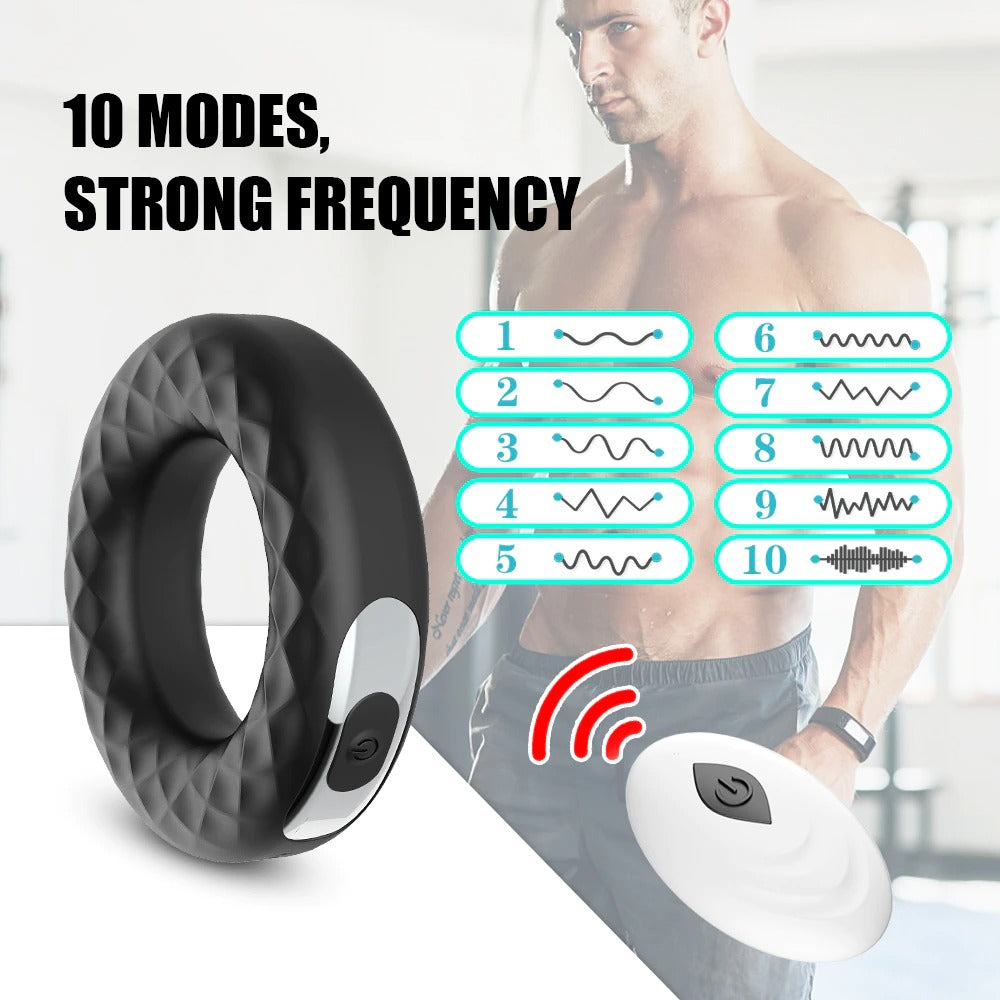 Cock Rings Toys for Adults / Remote Control Massager Delay Ejaculation Sex Tools for Men - EVE's SECRETS