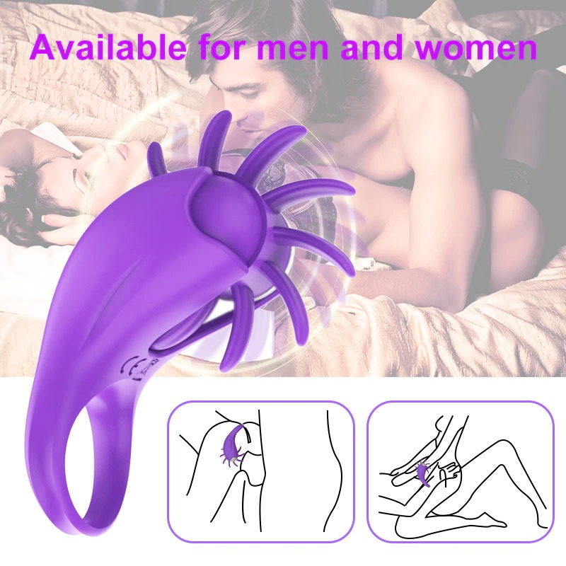 Cock Vibrator For Couple / Men's Penis Ring / Vibrating Stimulator for Clitoris and G Spot - EVE's SECRETS
