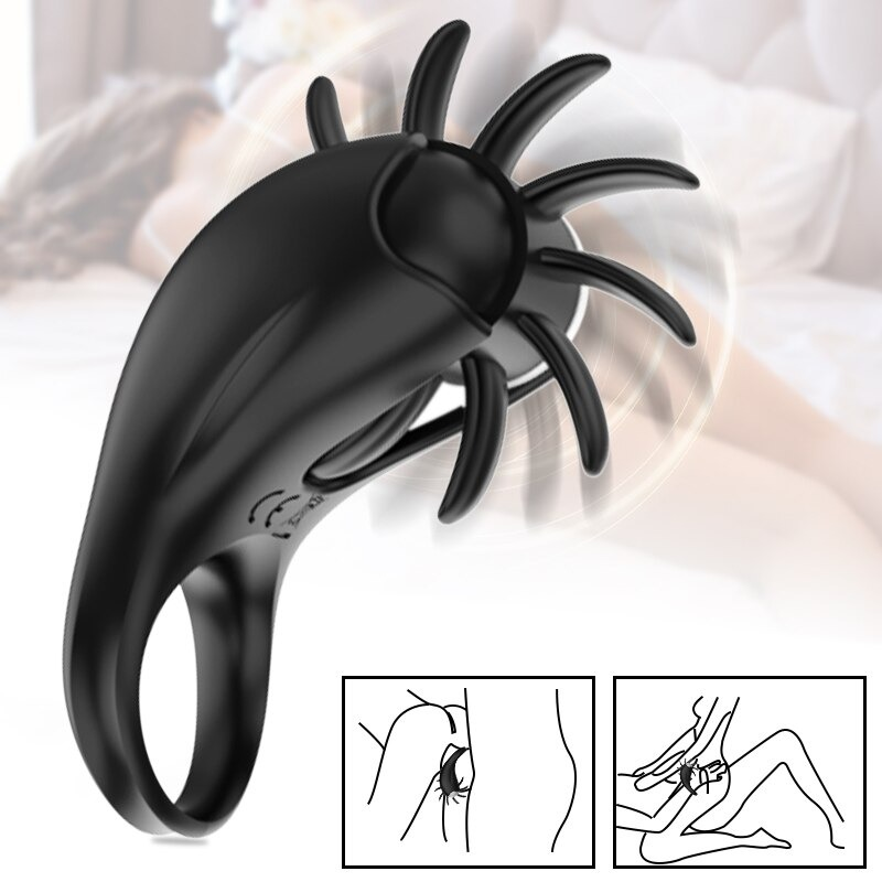 Cock Vibrator For Couple / Men's Penis Ring / Vibrating Stimulator for Clitoris and G Spot - EVE's SECRETS
