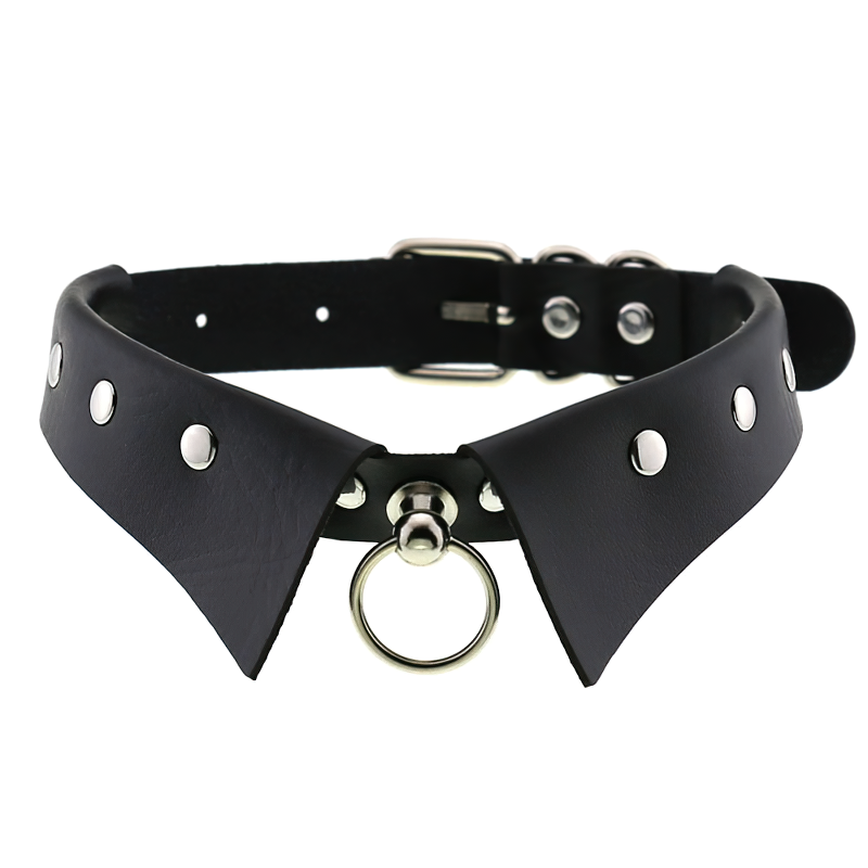 Colorful Punk PU Leather Choker Necklace / Female Halloween Neck Jewelry Accessories - EVE's SECRETS
