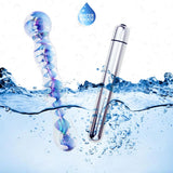 Combined Sex Toy Extender Glass Anal Plug Dildo with 10 Speeds Vibrator / Adults Erotic Toys - EVE's SECRETS