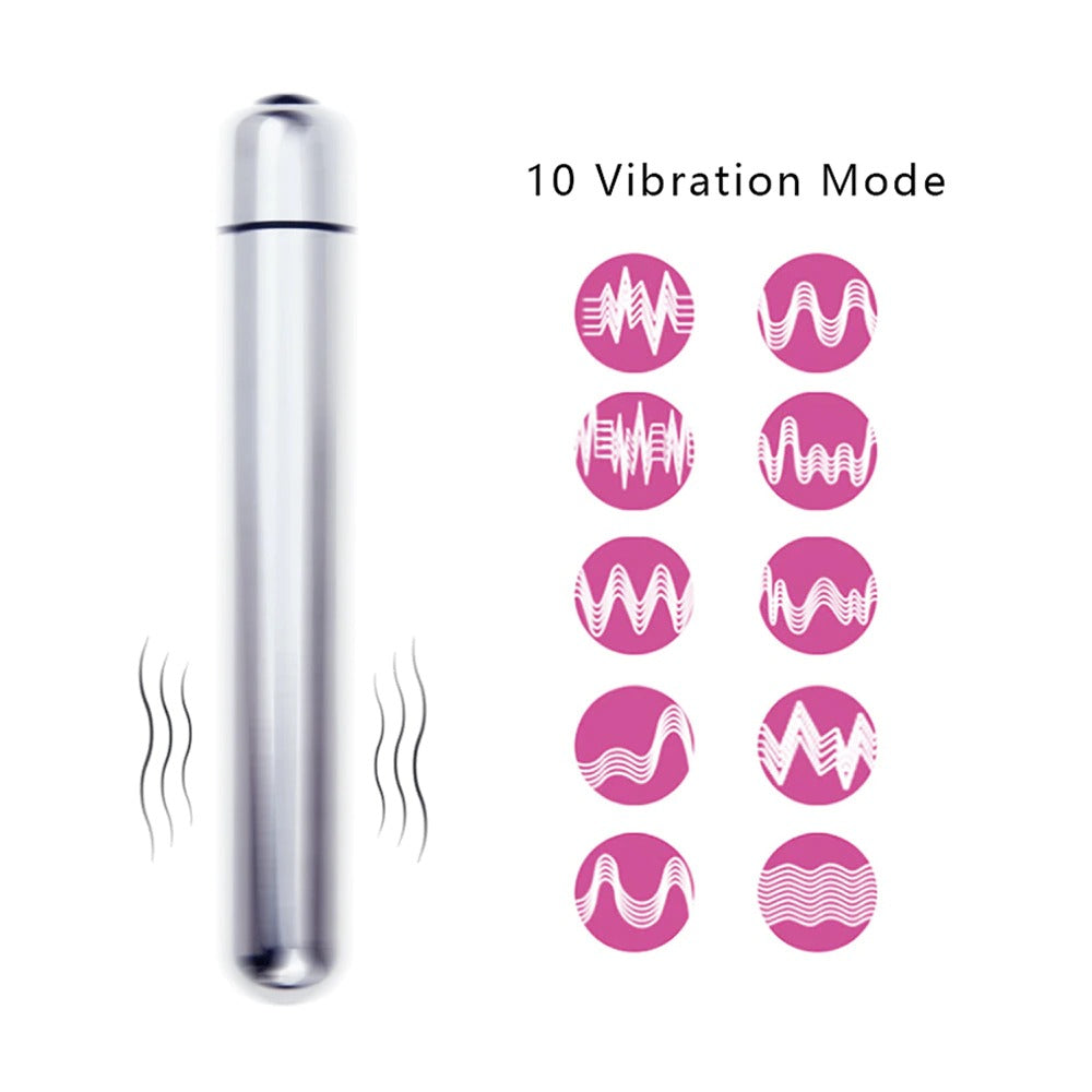 Combined Sex Toy Extender Glass Anal Plug Dildo with 10 Speeds Vibrator / Adults Erotic Toys - EVE's SECRETS
