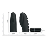 Compact Women's Finger Vibrator / Female G-Spot Massager / Black Sex Toys For Clitoral Masturbation - EVE's SECRETS