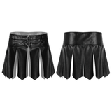 Cool Men's Gladiator Skirt With Buckles / Black Male Erotic Skirt For Sex And Rolle-Games - EVE's SECRETS