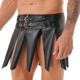 Cool Men's Gladiator Skirt With Buckles / Black Male Erotic Skirt For Sex And Rolle-Games - EVE's SECRETS