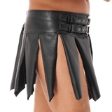 Cool Men's Gladiator Skirt With Buckles / Black Male Erotic Skirt For Sex And Rolle-Games - EVE's SECRETS